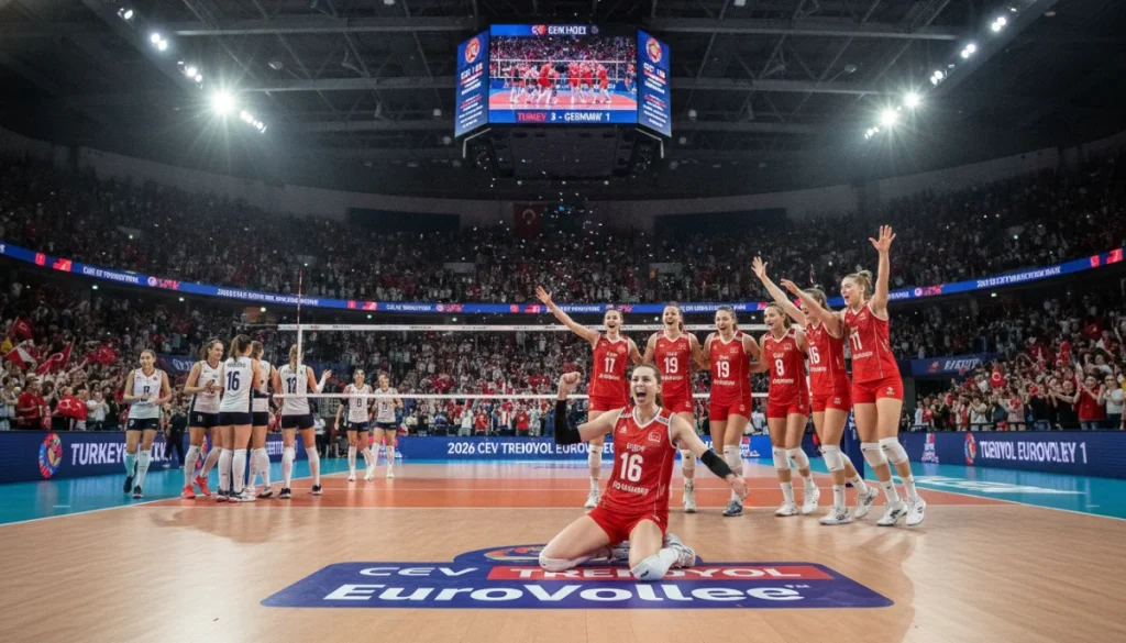 Voleybolun Sultanları Almanya Karşısında 4. Galibiyetini Aldı